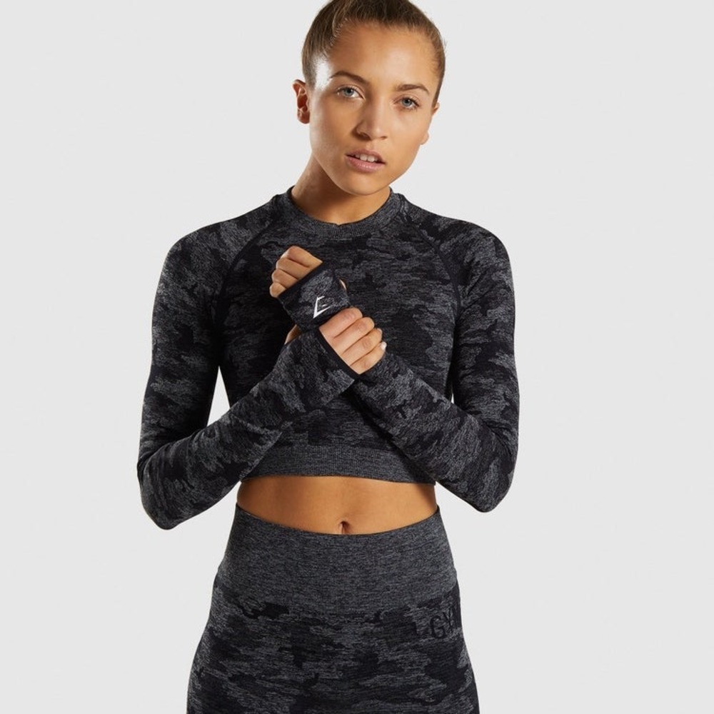 Gymshark long sleeve camo shirt